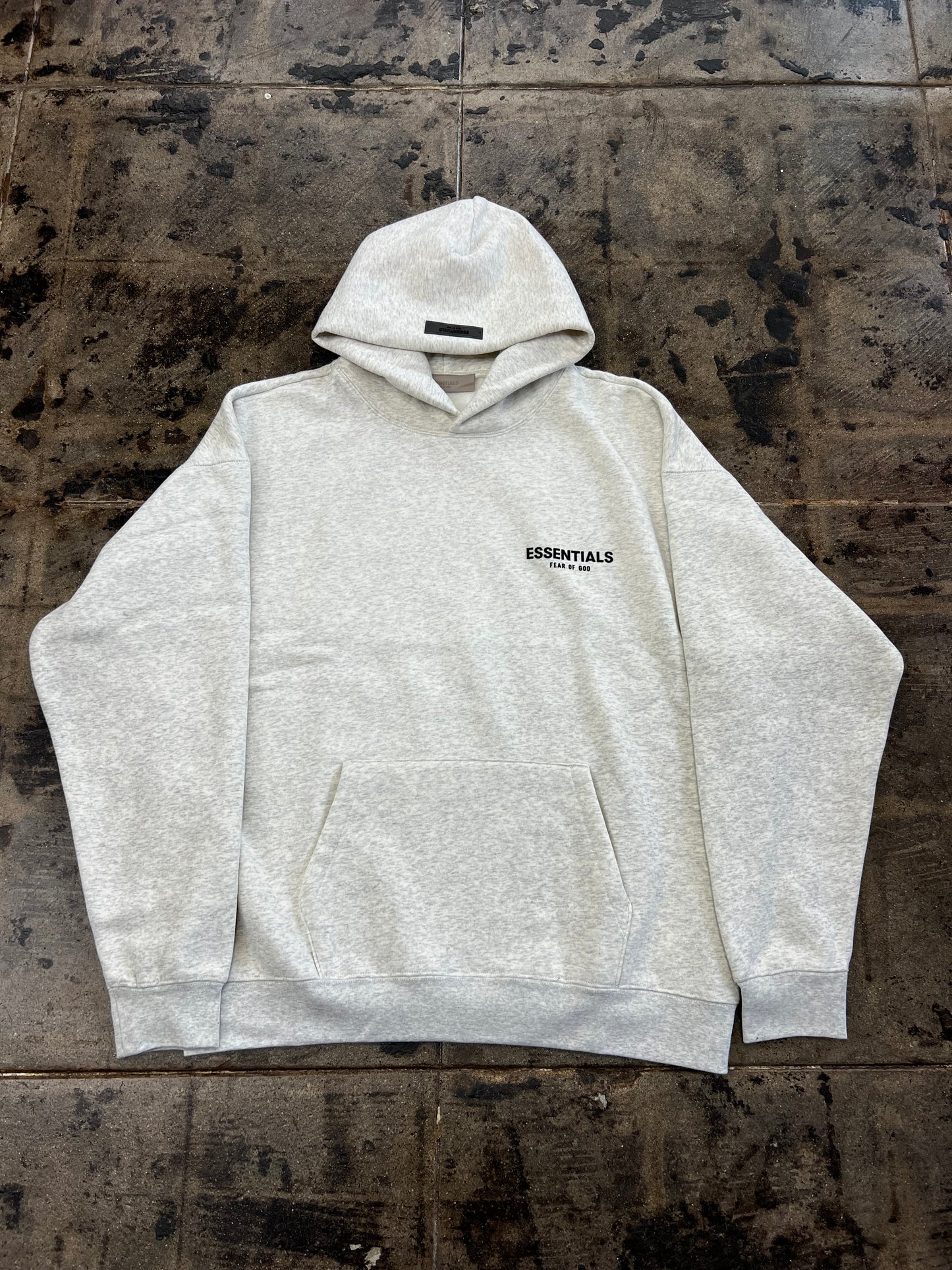 ESSENTIALS  FLEECE HOODIE LIGHT OATMEAL