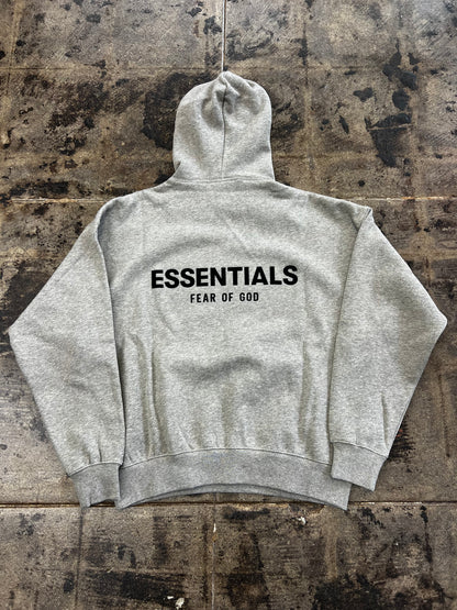 ESSENTIALS FLEECE HOODIE DARK OATMEAL