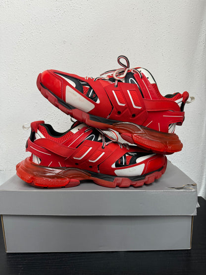 BALENCIAGA TRACK CLEAR RED SOLE (USED)