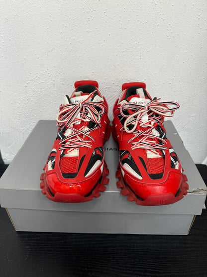 BALENCIAGA TRACK CLEAR RED SOLE (USED)