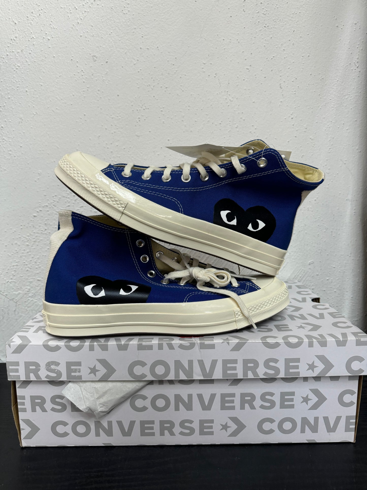 CDG CONVERSE BLUE