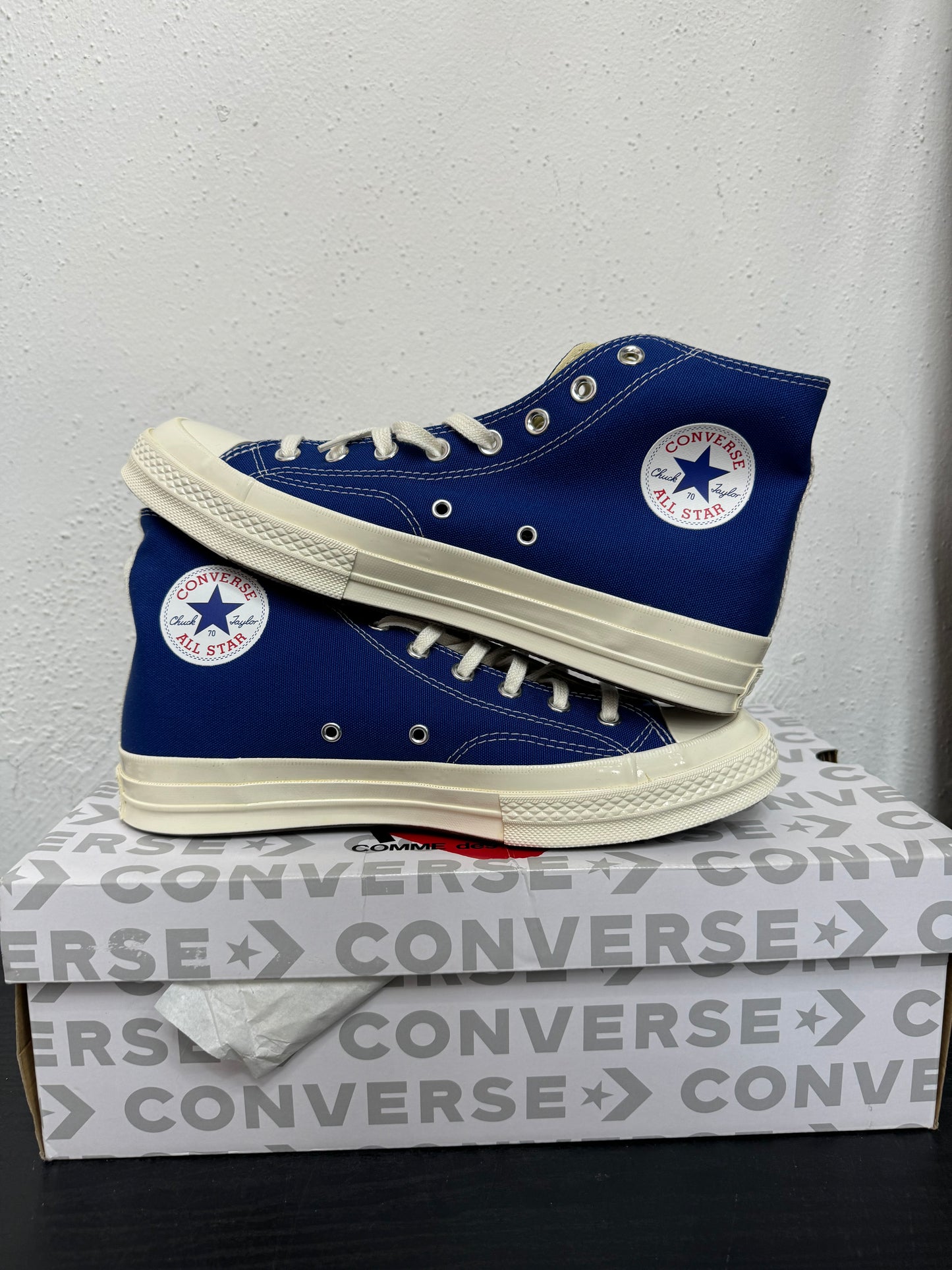 CDG CONVERSE BLUE