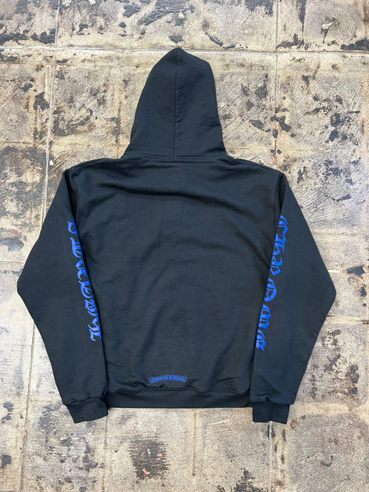 CHROME HEARTS THERMAL BLUE LETTER FULL ZIP UP BLACK