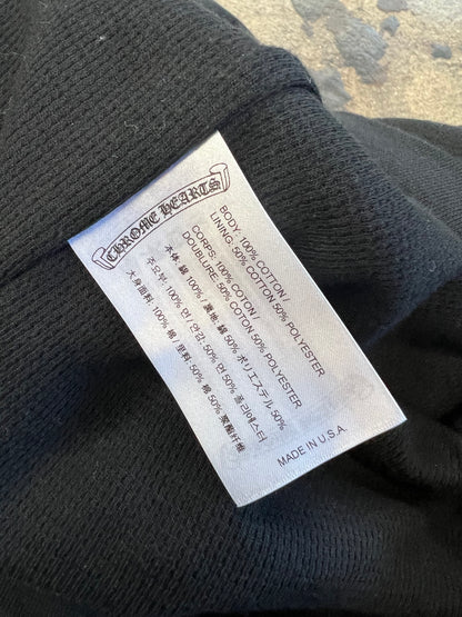 CHROME HEARTS THERMAL BLUE LETTER FULL ZIP UP BLACK