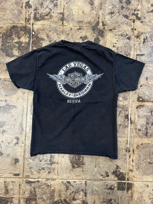 BLACK HARLEY DAVIDSON LAS VEGAS NEVADA TEE