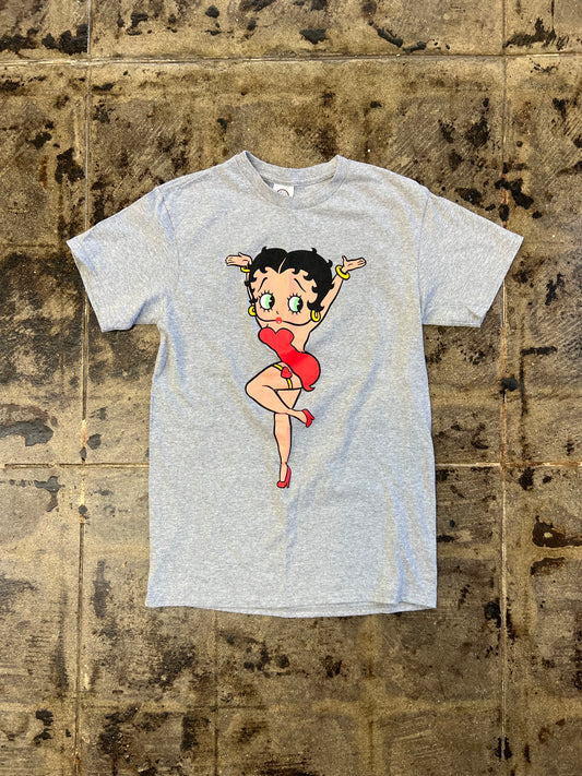 GREY BETTY BOOP TEE