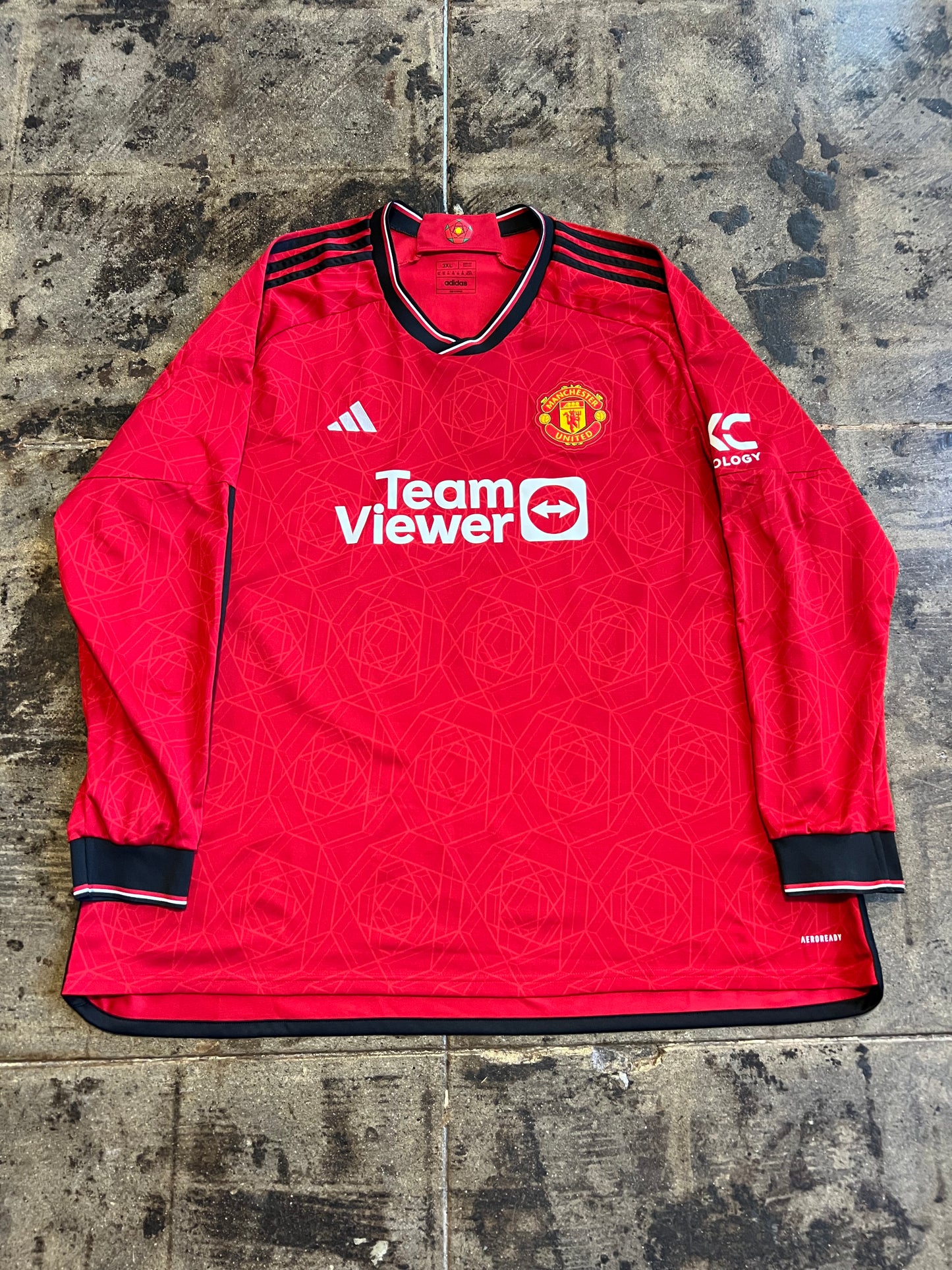 23-24 ADIDAS MANCHESTER UNITED HOME L/S JERSEY
