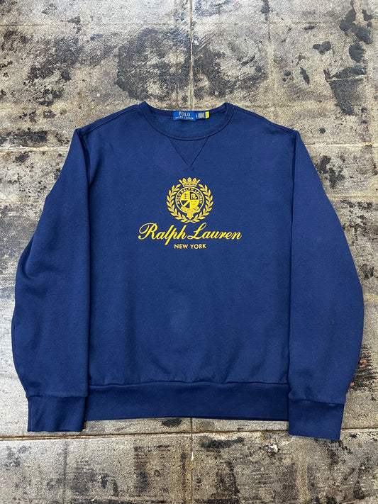 POLO RALPH LAUREN NAVY CREWNECK