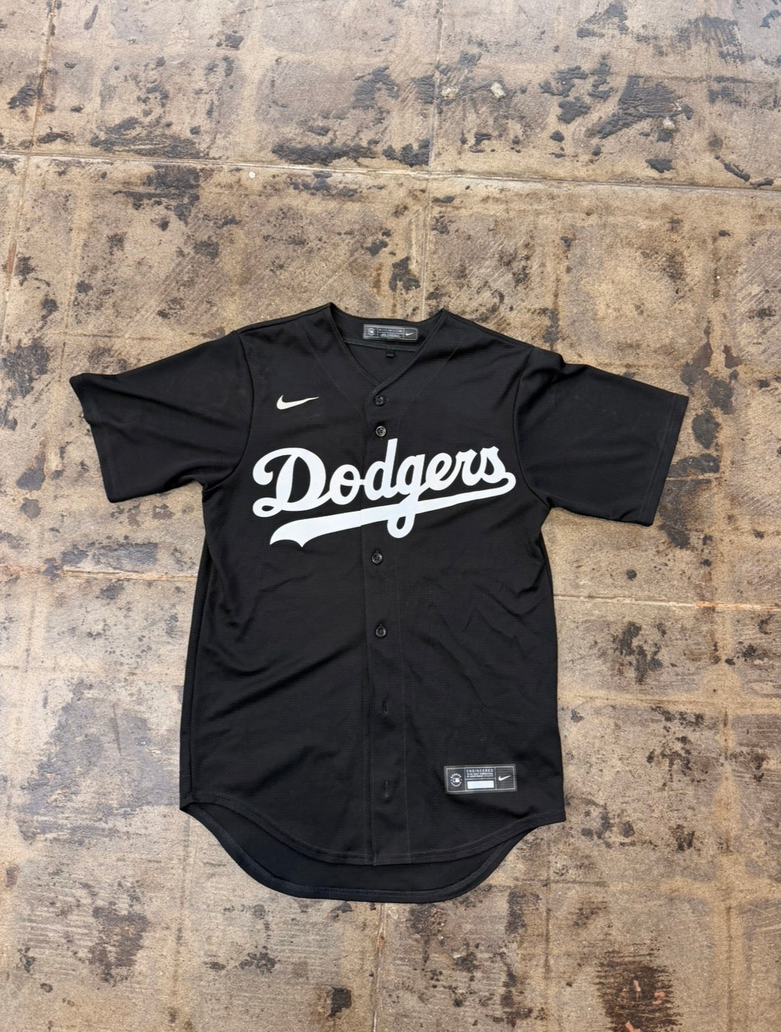 NIKE BLACK DODGER JERSEY