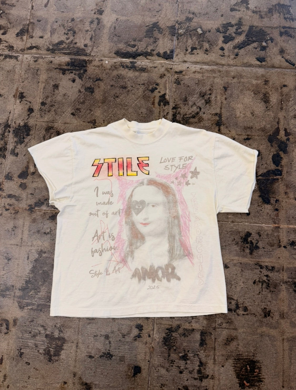 STILE AMORE DISTRESS TEE