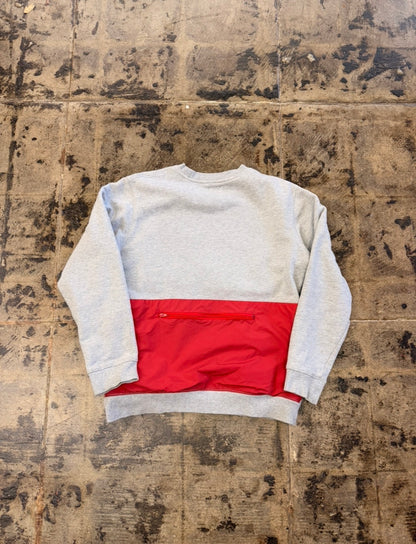 STUSSY GREY/RED SWEATSHIRT