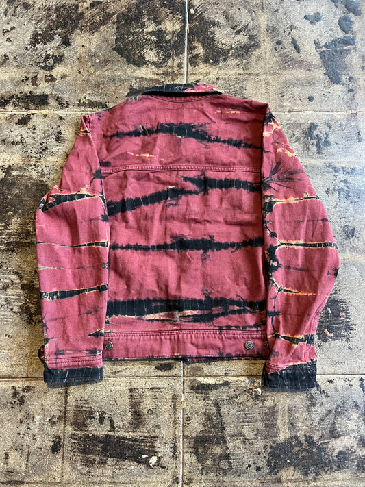 STUSSY TIE-DYED DENIM JACKET