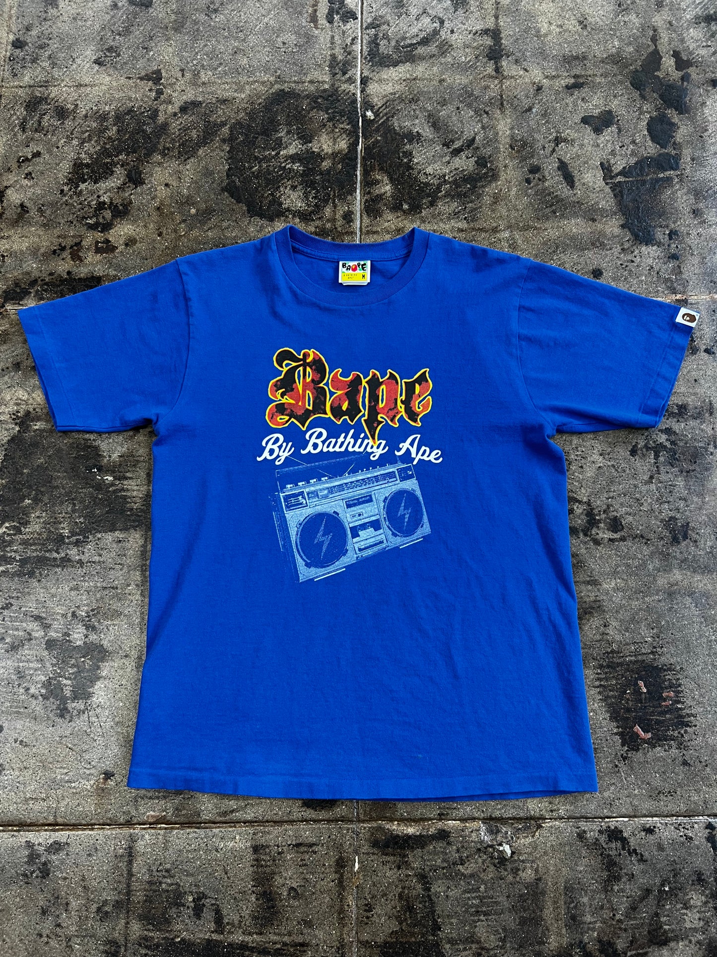 BAPE BOOMBOX BLUE TEE