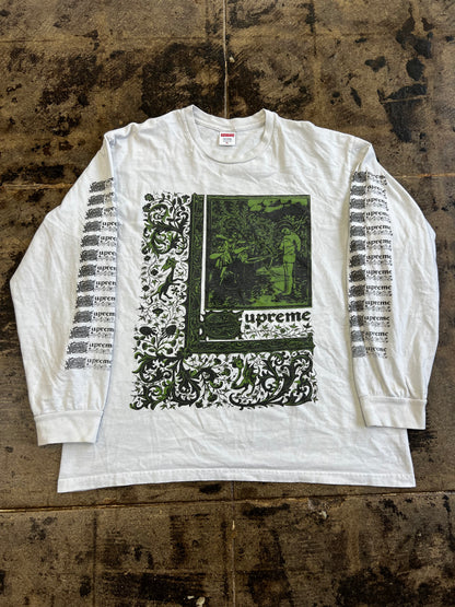 SUPREME SAINT SEBASTIAN WHITE L-S TEE