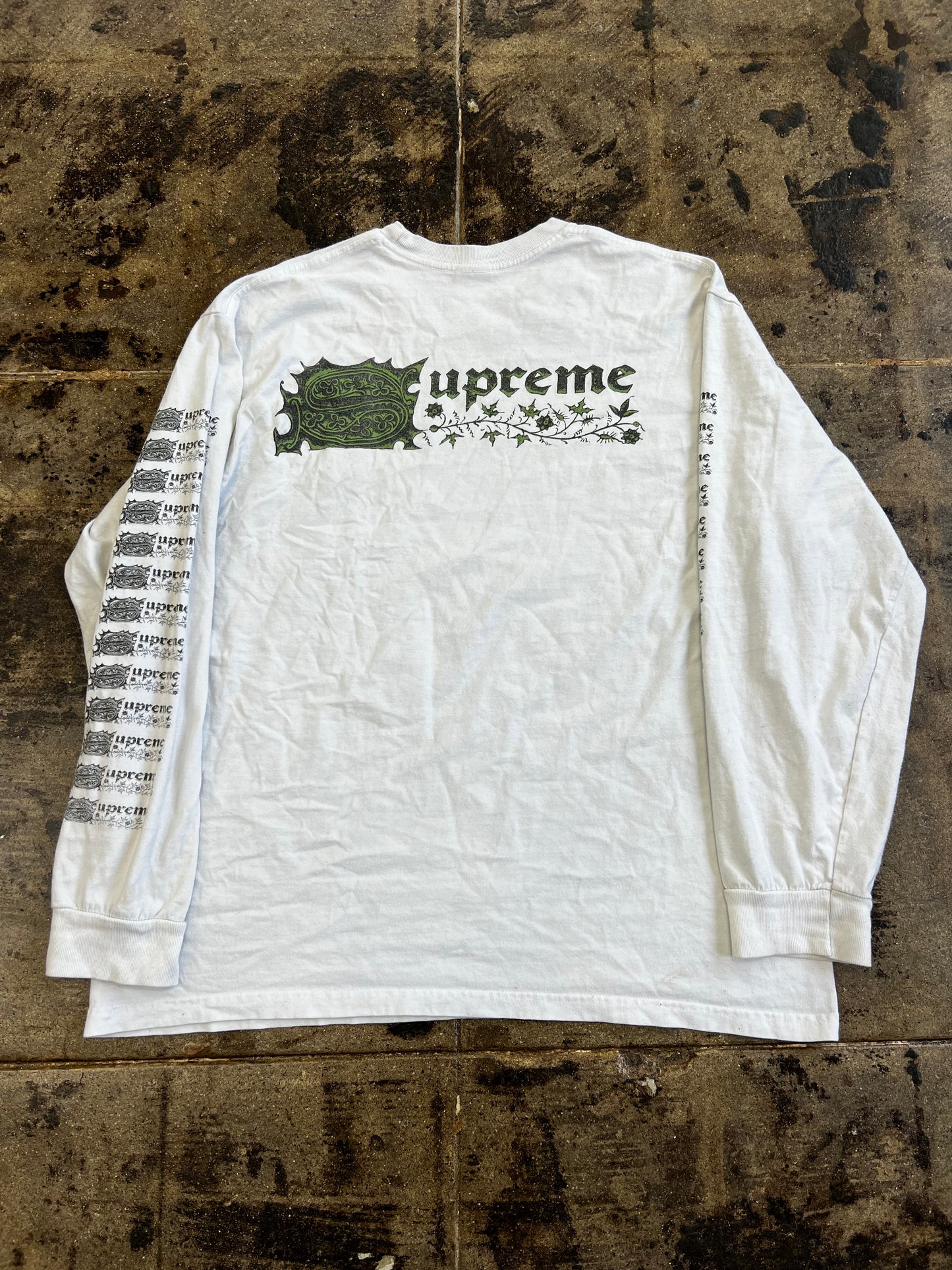 SUPREME SAINT SEBASTIAN WHITE L-S TEE