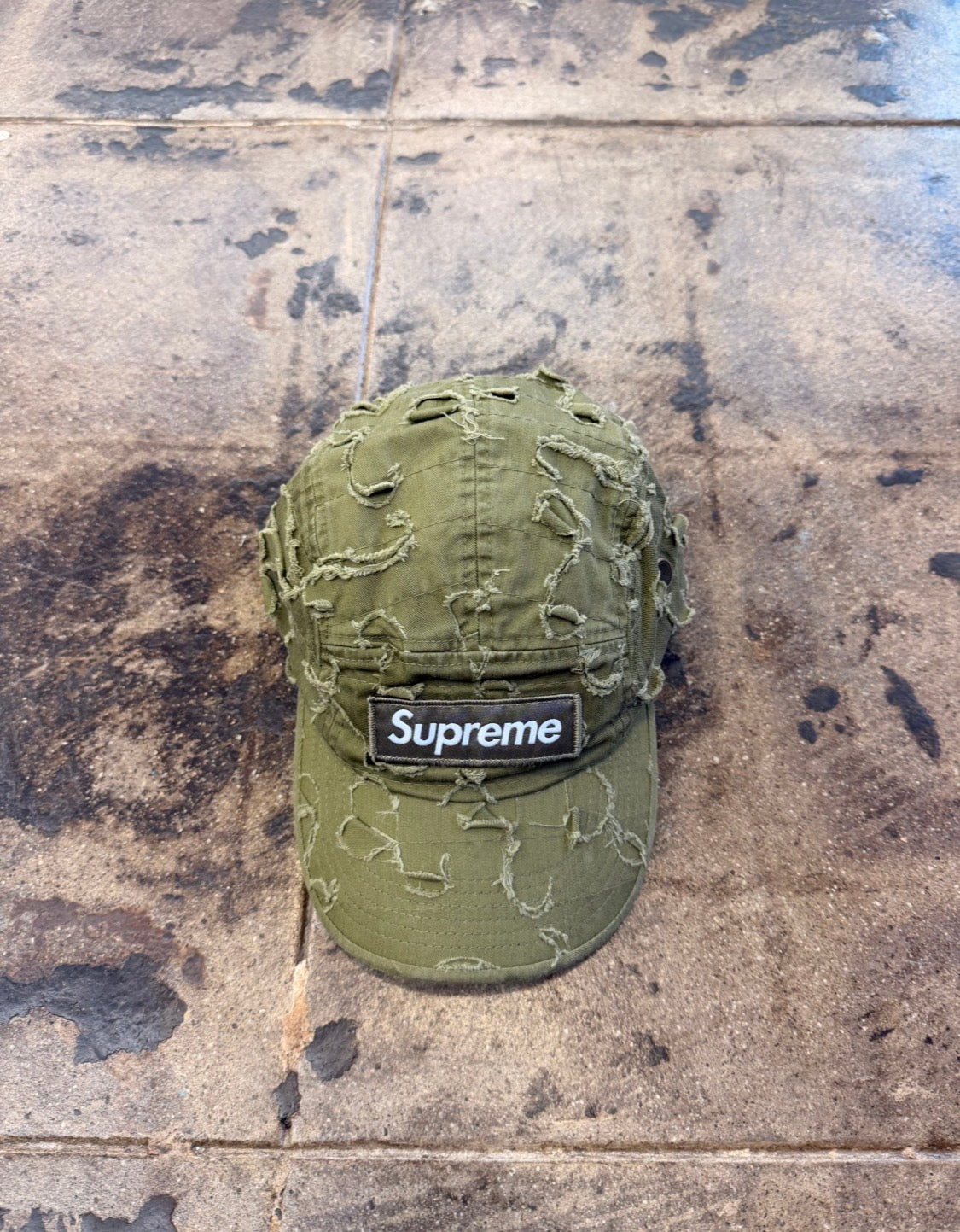 SUPREME GRIFFIN CAMP LIGHT OLIVE CAP