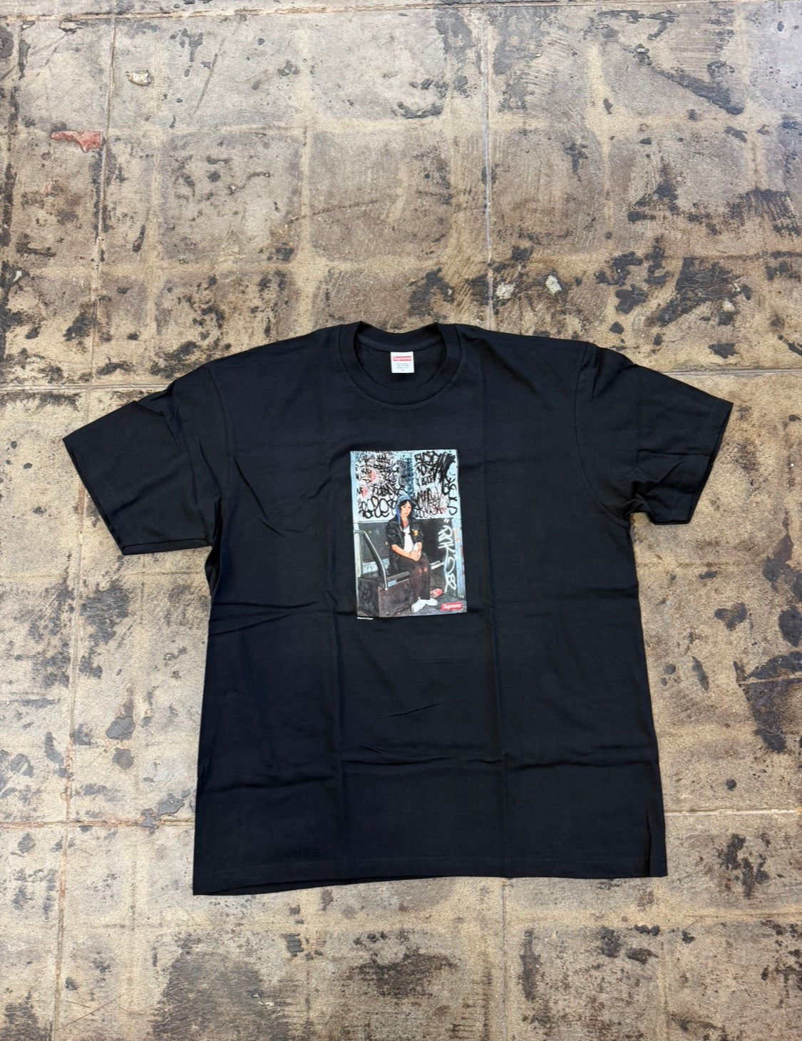 SUPREME LADY PINK BLACK TEE