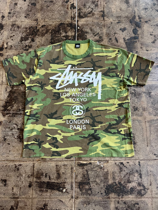 STUSSY CAMO WORLD TOUR TEE