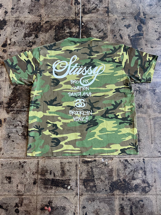 STUSSY CAMO WORLD TOUR TEE