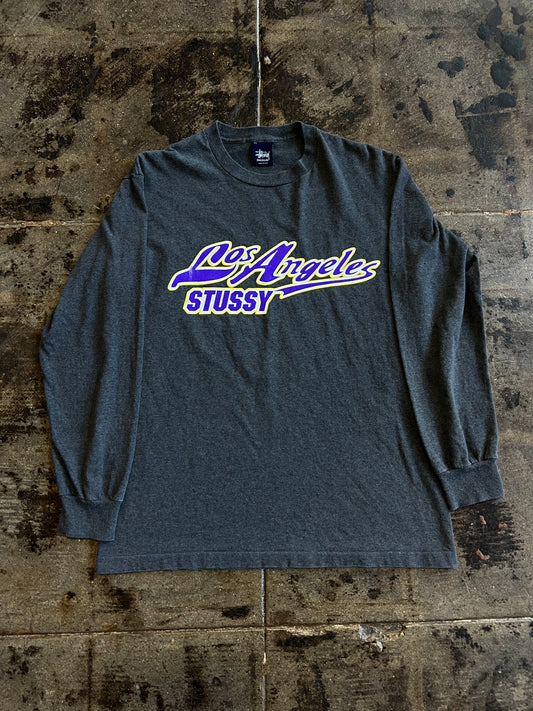 GREY STUSSY LA LONG SLEEVE