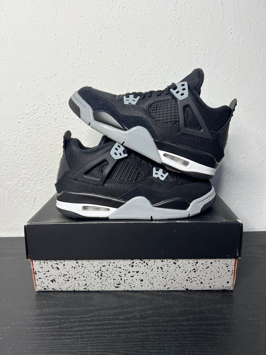 JORDAN 4 BLACK CANVAS