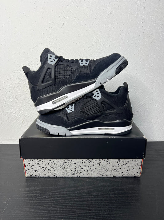 JORDAN 4 BLACK CANVAS