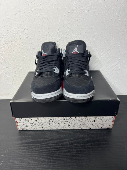 JORDAN 4 BLACK CANVAS