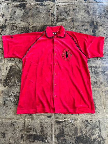 FELT SPIDER-MAN BUTTON UP