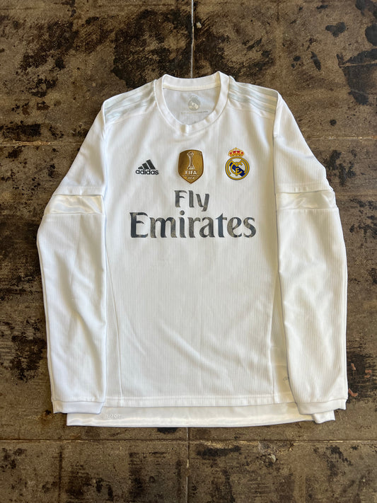 15/16 ADIDAS REAL MADRID HOME RONALDO L/S JERSEY