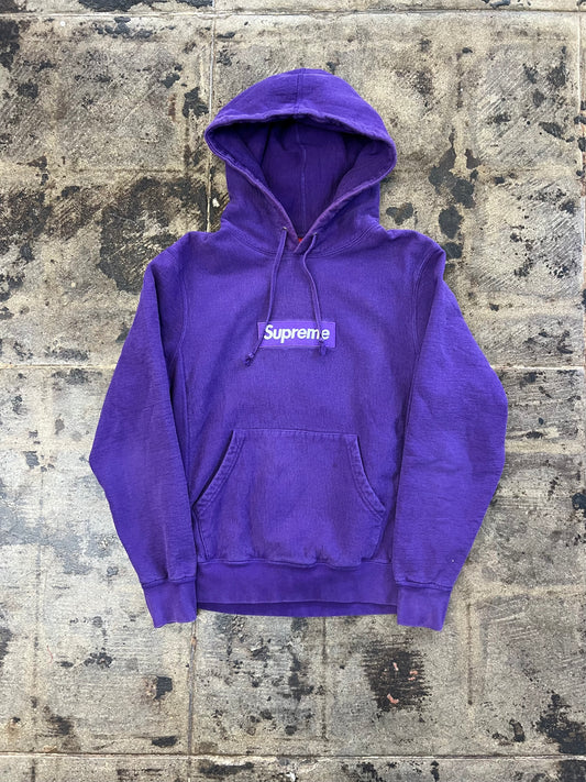 SUPREME BOX LOGO HOODED SWEATSHIRT PURPLE