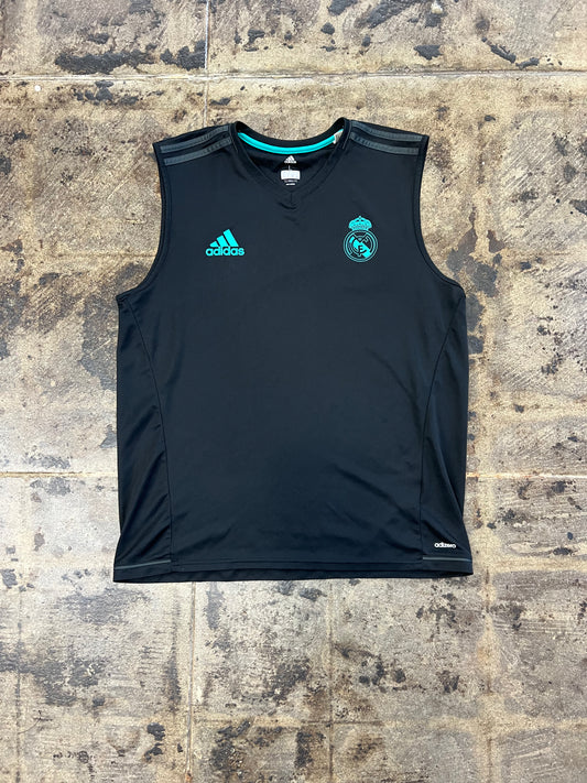 ADIDAS 17/18 REAL MADRID SLEEVELESS TRAINING JERSEY
