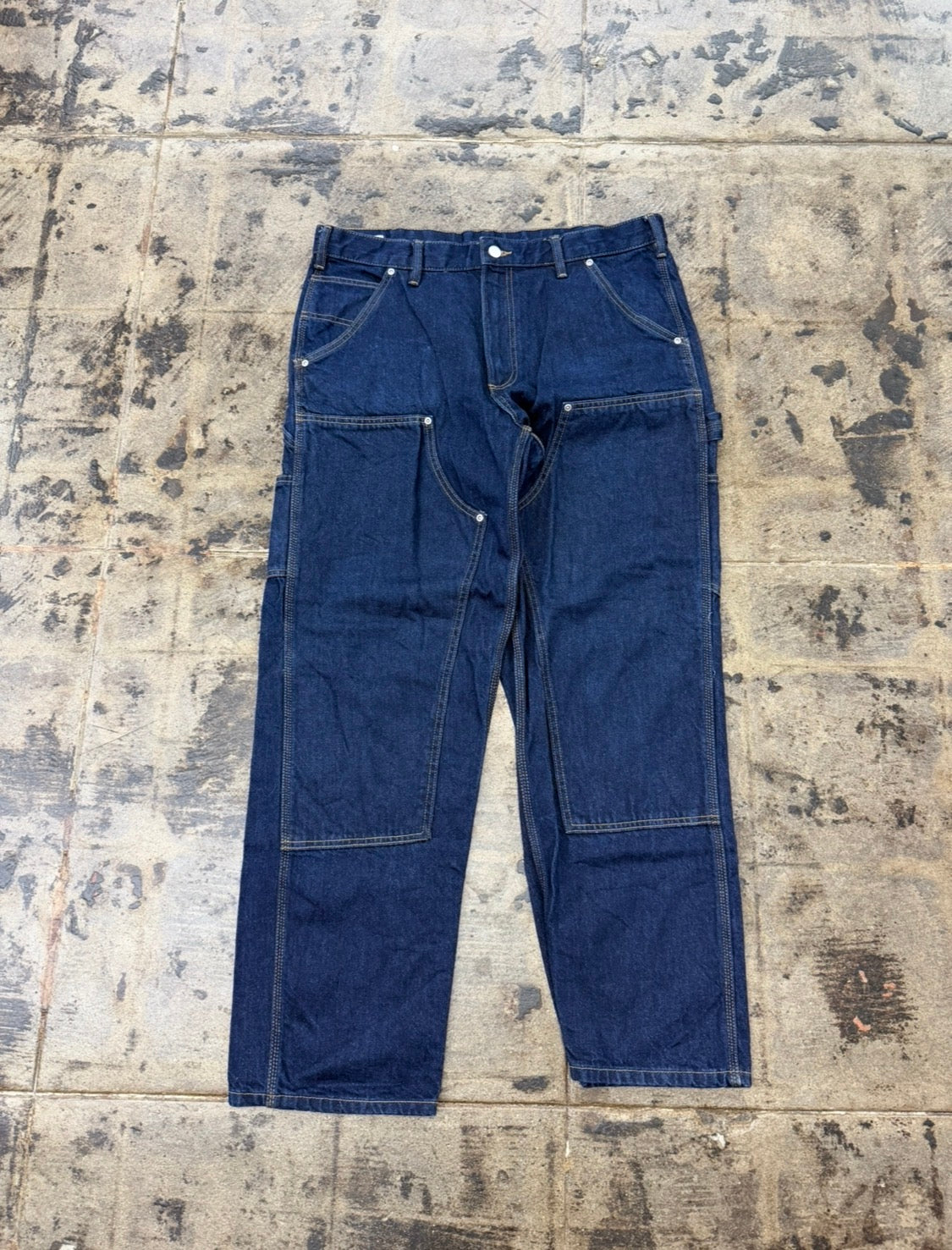 ZARA DARK BLUE DOUBLE KNEE PANTS