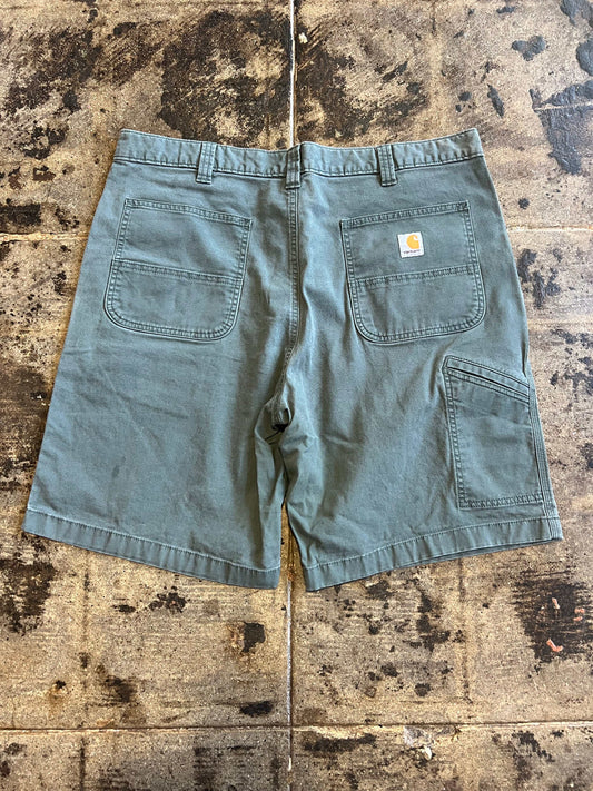 TEAL CARHARTT JORTS