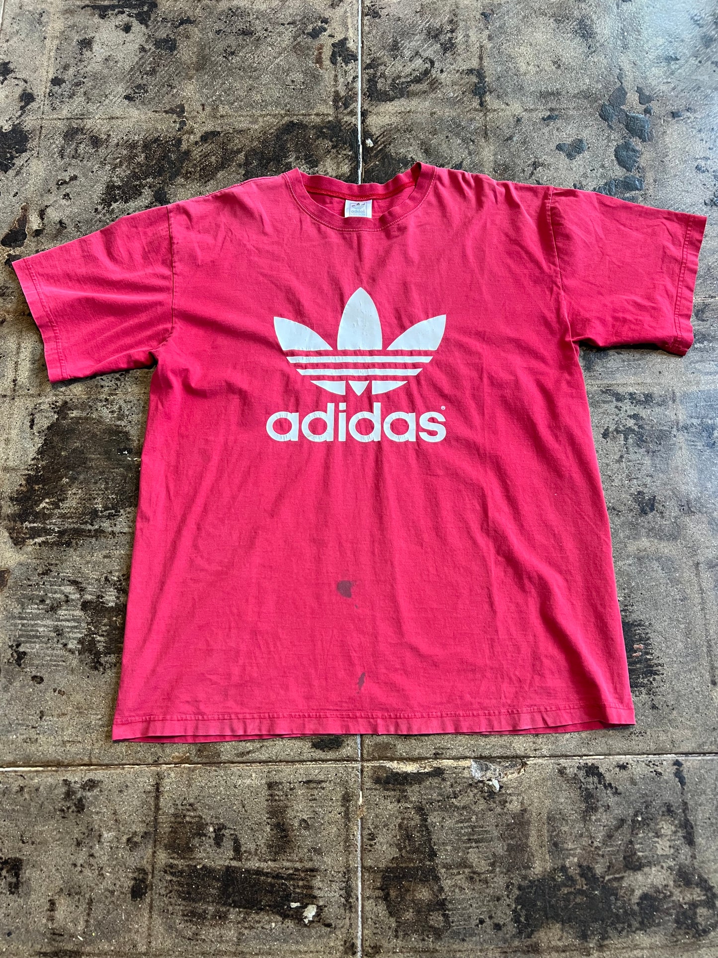RED ADIDAS TEE