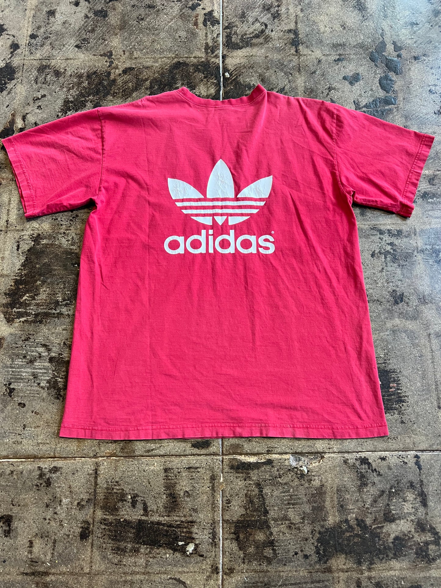 RED ADIDAS TEE