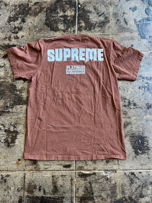 SUPREME STILL TALKING TEE BROWN