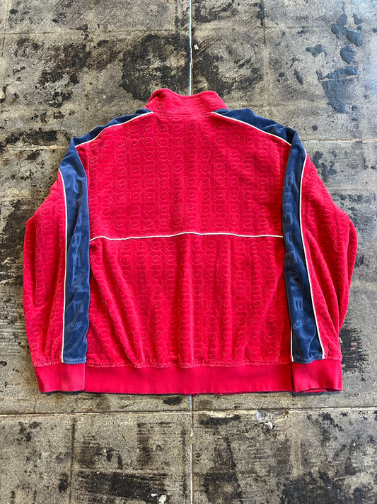 SUPREME x NIKE VELOUR TRACK JACKET RED