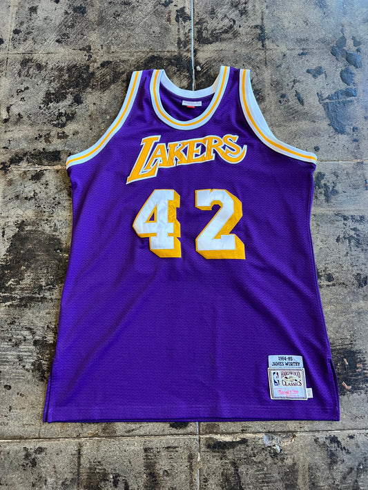 LA LAKERS JAMES WORTHY JERSEY