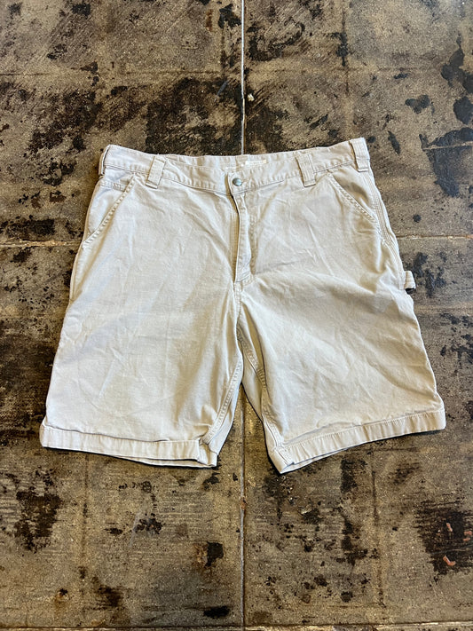CARHARTT LIGHT BROWN JORTS / 38