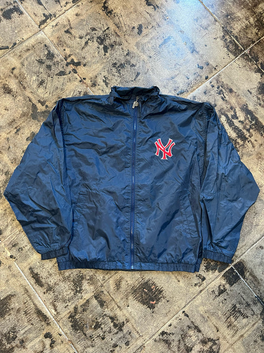 NY YANKESS WINDBREAKER ZIPUP SZ: L