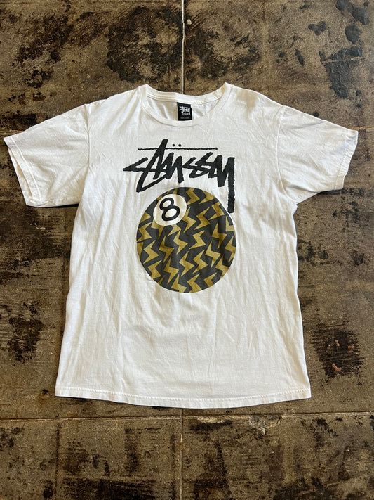 STUSSY 8 BALL BOLT TEE