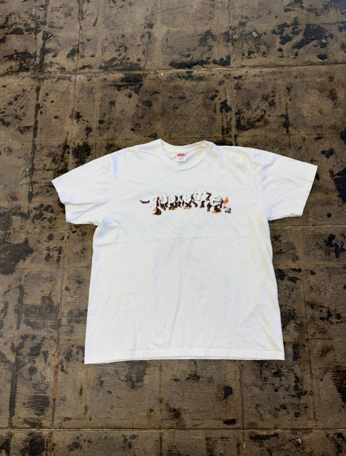 SUPREME APE TEE WHITE