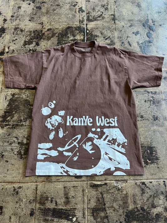 BROWN KANYE WEST TEE