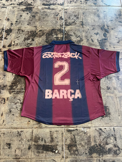 TRAVIS SCOTT x NIKE x FC BARCELONA RETRO 2000/01 HOME SKELETON JERSEY
