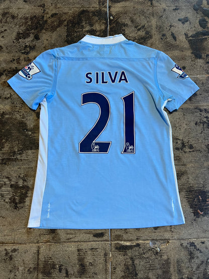UMBRO 11-12 MANCHESTER CITY SILVA HOME JERSEY