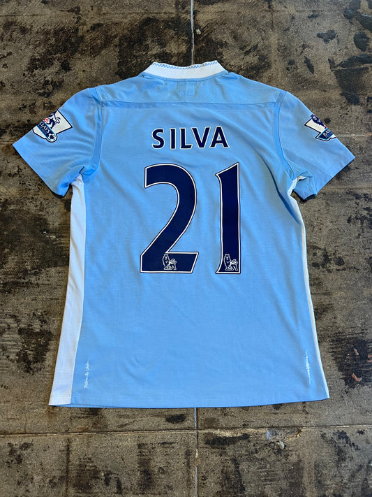 UMBRO 11-12 MANCHESTER CITY SILVA HOME JERSEY