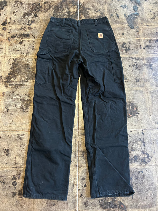 BLACK CARHARTT CARPENTER PANTS