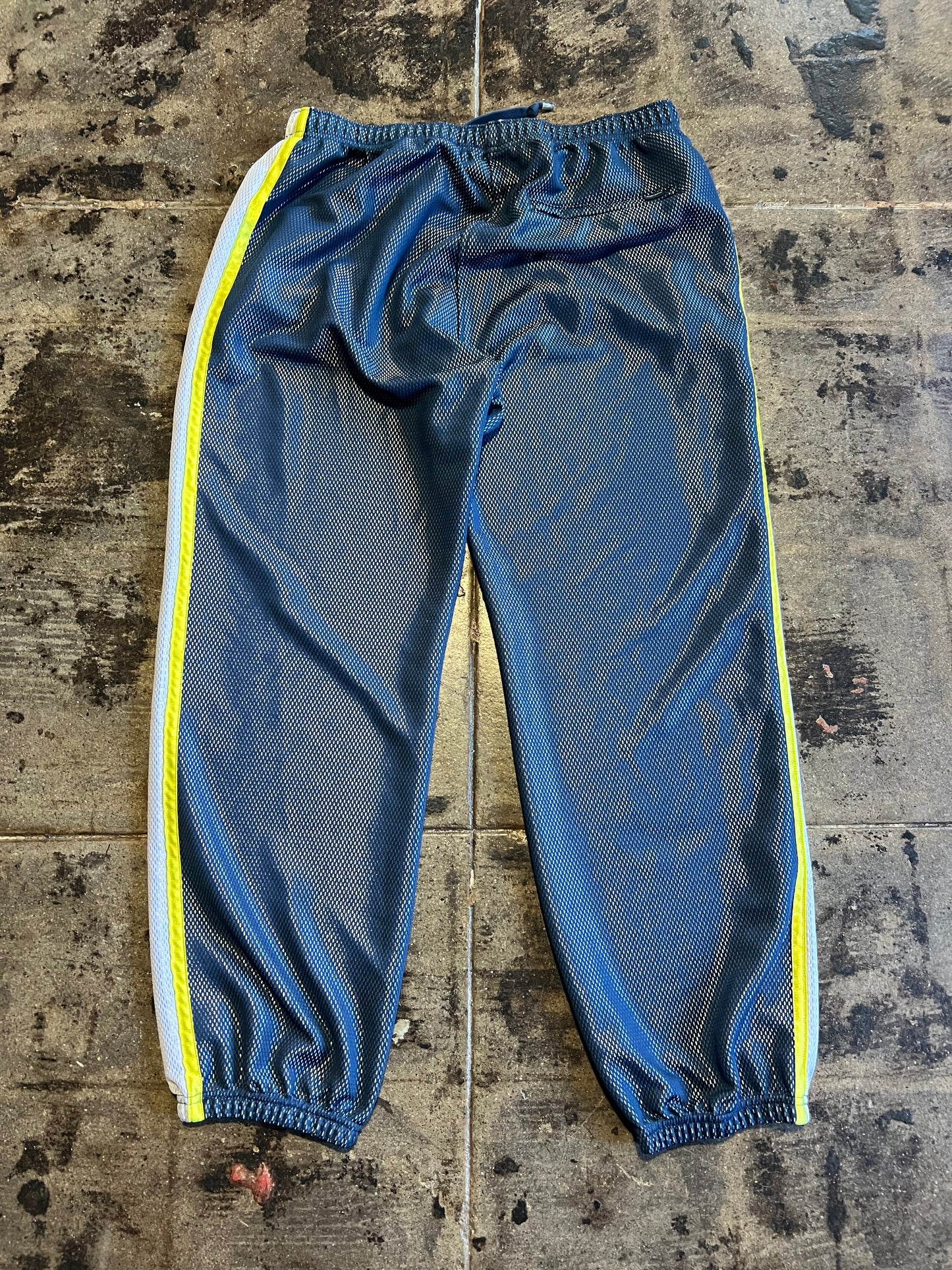 SUPREME BONDED MESH NAVY TRACK PANTS