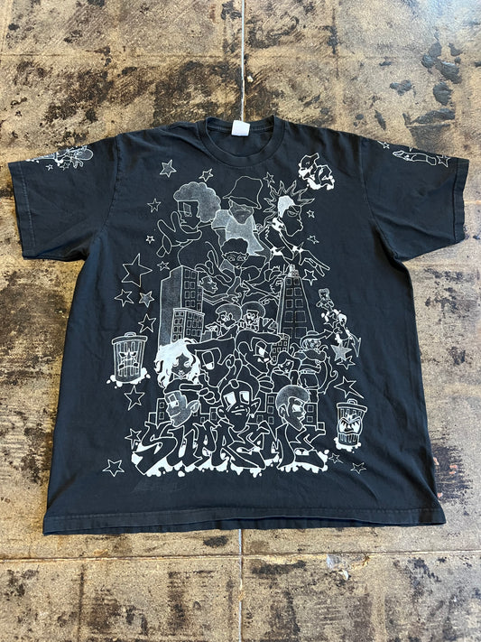 SUPREME DOWNTOWN BLACK TEE