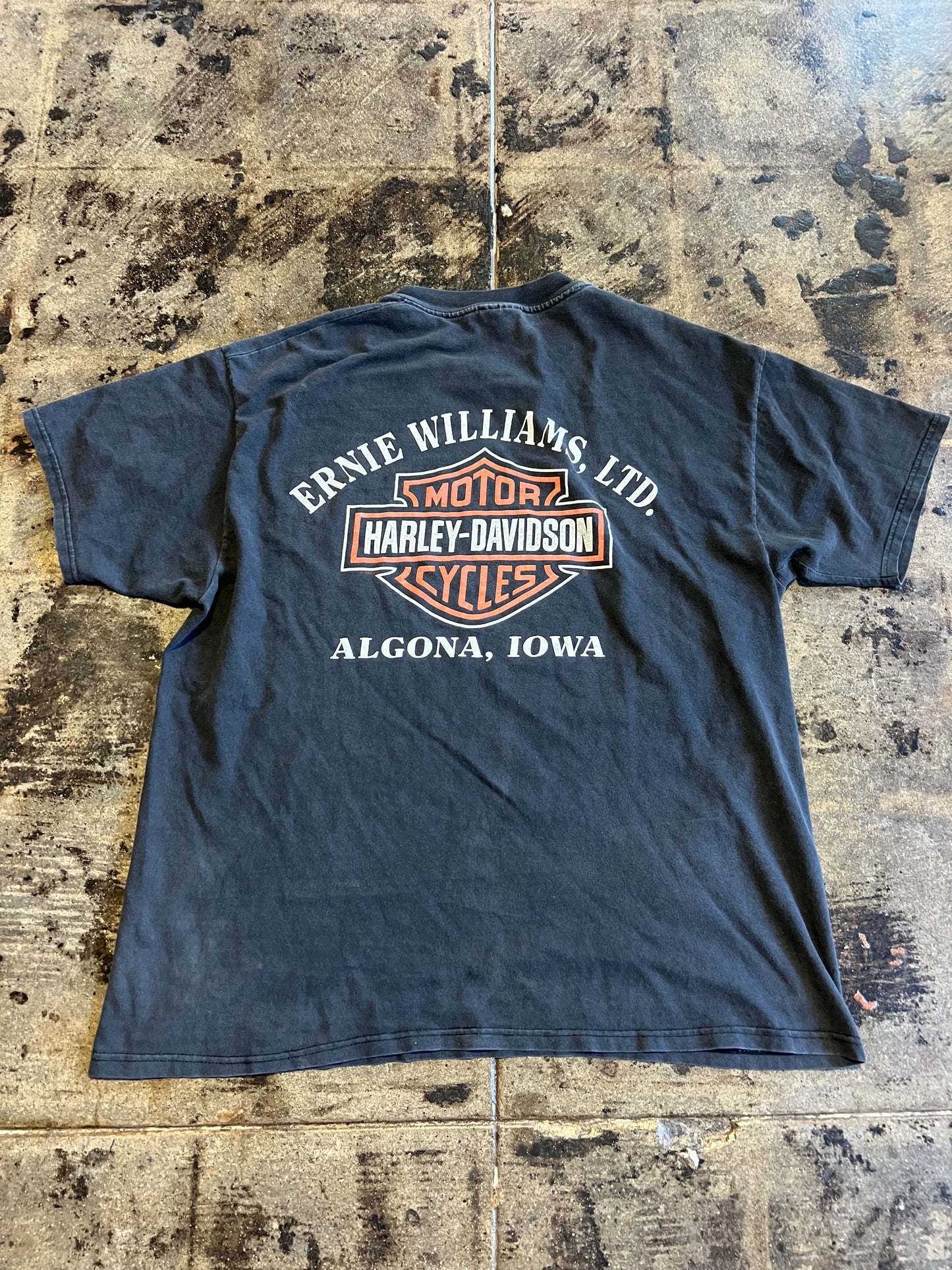 BLACK HARLEY-DAVIDSON IOWA TEE
